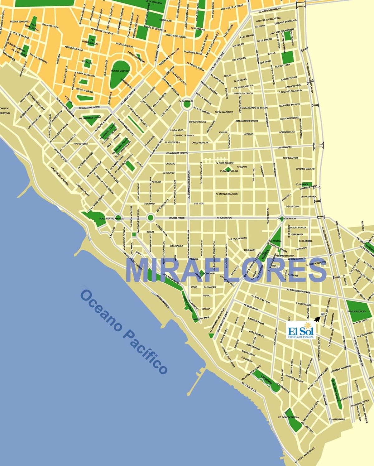 bản đồ của lima Lima peru