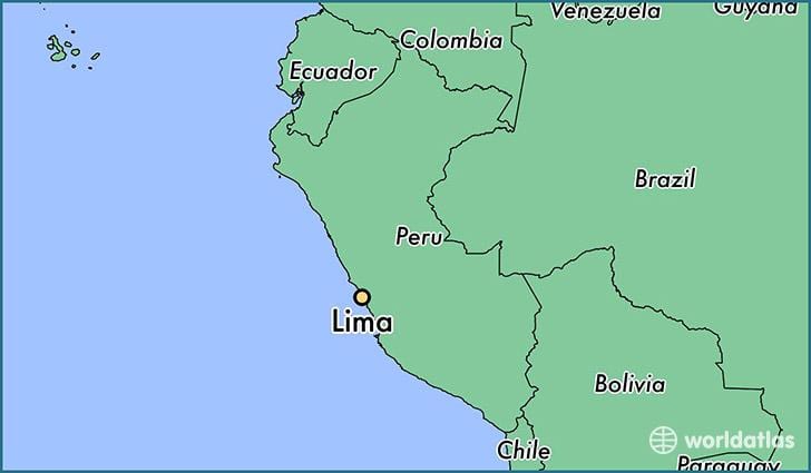 Lima peru trên bản đồ thế giới