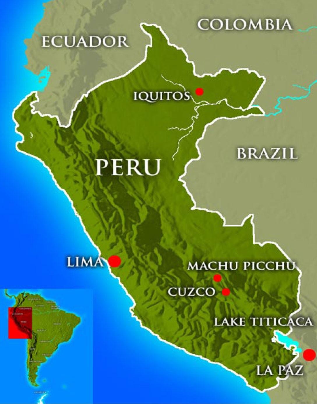 bản đồ đang ở peru