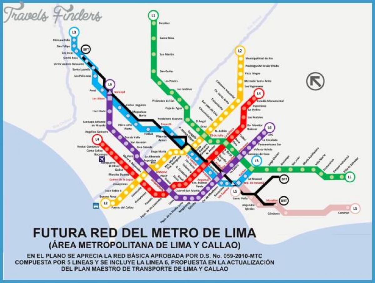 Bản đồ của metropolitano Lima
