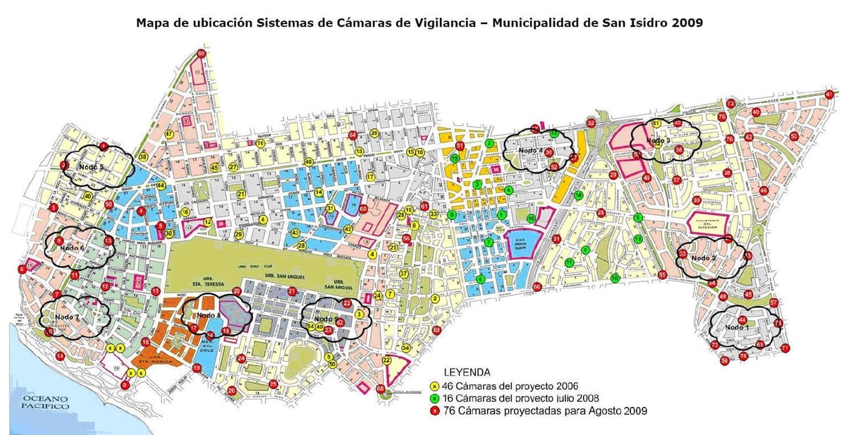 Bản đồ của san isidro Lima